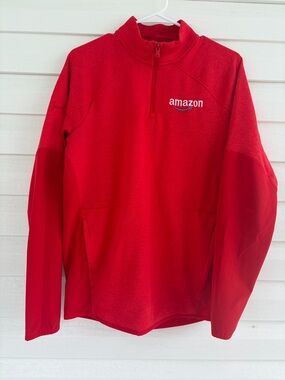 Under Armour Red ColdGear Top with Amazon Logo